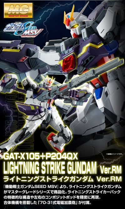 MG 机动战士高达SEED MSV GAT-X105+P204QX 闪电强袭高达 RM版