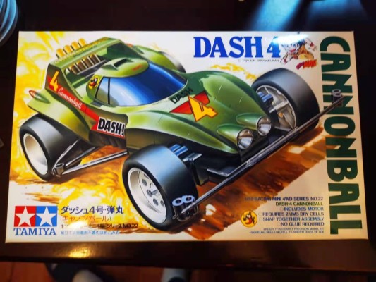 迷你四驱车系列No.18034 1/32 四驱小子 Dash02 新艳阳（FM底盘）