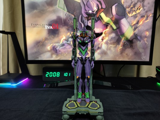 RG 泛用型决战兵器 新世纪福音战士 EVA 初号机 DX运输支架套装