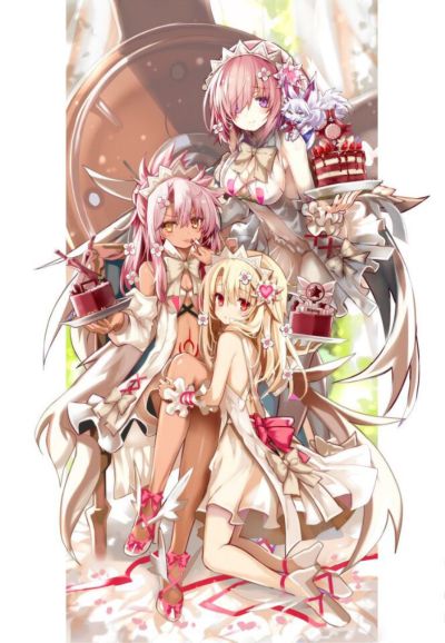 Fate/Grand Order 芙芙＆伊莉雅＆克洛伊＆马修 巧克力天使