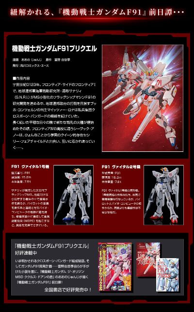 HGUC 机动战士高达F91 前传 F91高达Vital 1号机与2号机套装