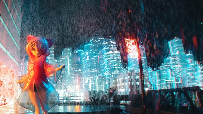 sega 超级景品 拉姆 雨季    赛博朋克ver.