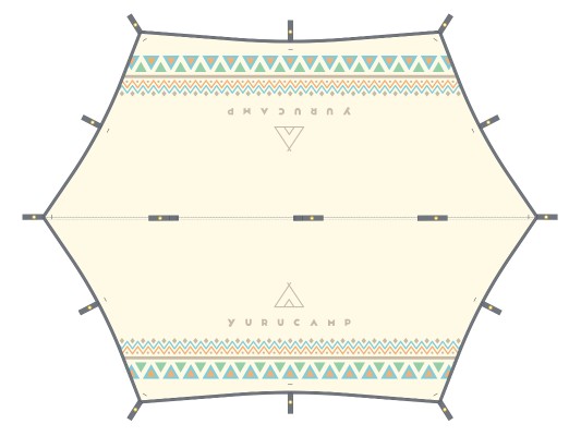 摇曳露营△ 天幕帐篷(3m×4m)