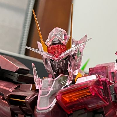 PG 机动战士高达00 GN-0000 00高达 &GN-0000 00高达&GN-0000 + GNR-010 00斩击强化模组 Trans-Am模式Raiser Clear Color Body