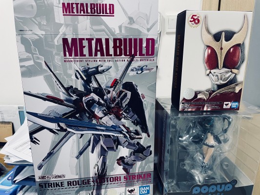 METAL BUILD 机动战士高达SEED 高清重制版 MBF-02+EW454F 嫣红强袭高达 凤凰装备