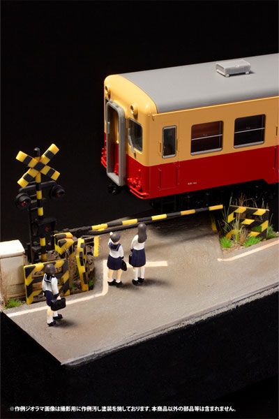 双色成形模型配件 「铁路道口」
