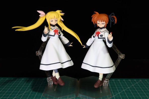 figma #SP-7 魔法少女奈叶 エース&魔法少女奈叶 A's PORTABLE - THE BATTLE OF ACES - 高町 なのは|尤诺・斯克莱亚 School Uniform 