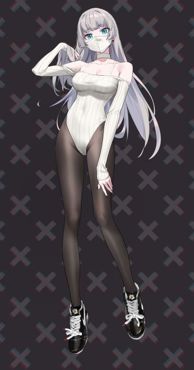 运动鞋×高开衩×口罩 IVY 艾薇