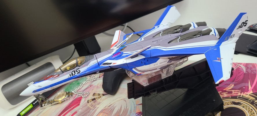 DX 超合金 超时空要塞DELTA 绝对LIVE VF-31J 齐格飞 疾风·伊梅尔曼专用机 【FAULD投影单元装备】