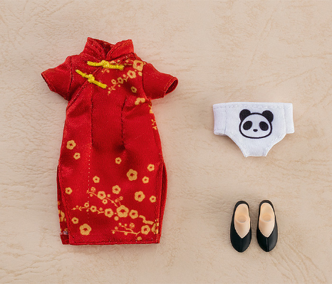 粘土娃 服装套装 旗袍（红色/蓝色）
