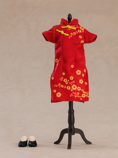 粘土娃 服装套装 旗袍（红色/蓝色）