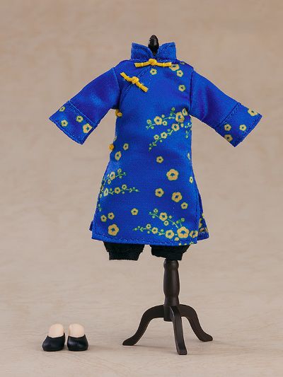 粘土娃 服装套装 长款唐装(红色/蓝色)