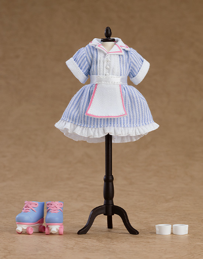 粘土娃 服装套装 女生餐厅制服（蓝色/粉红色）