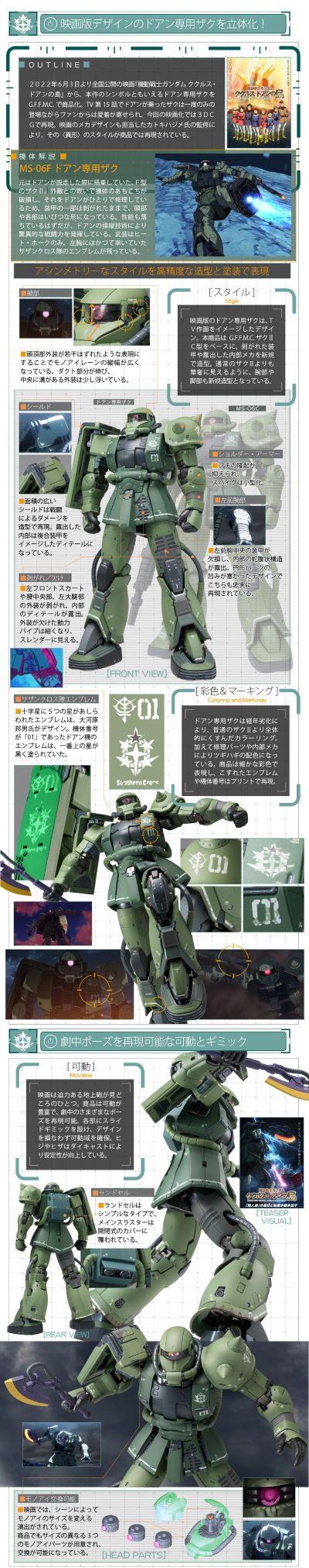 G.F.F.M.C.  MS-06F 多安专用扎古【库库鲁斯·多安的小岛】