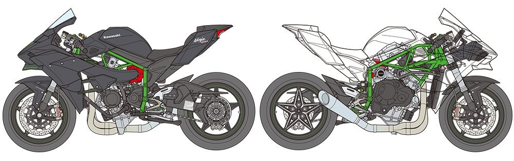 1/12 摩托车系列 No.131 川崎 Ninja H2R