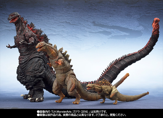 S.H.MonsterArts 新哥斯拉 哥斯拉（2016）第二形态与第三形态 哥斯拉官方商城限定配色