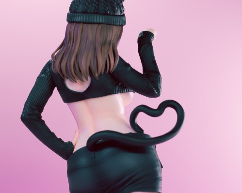 猫女孩 黑猫酱