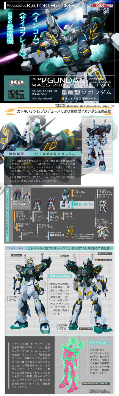 METAL ROBOT魂（Ka版） ＜机动战士系列＞  量产型ν高达