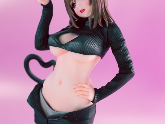 猫女孩 黑猫酱