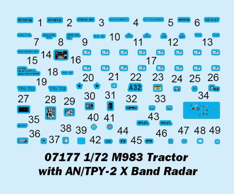 编号：07177 1/72 装甲车辆系列 M983拖车 与 AN/TPY-2 X波段雷达