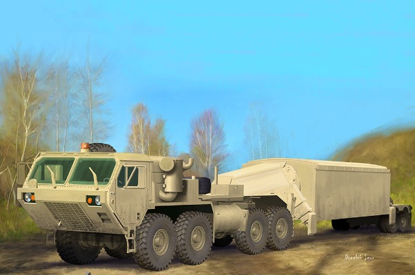 编号：07177 1/72 装甲车辆系列 M983拖车 与 AN/TPY-2 X波段雷达