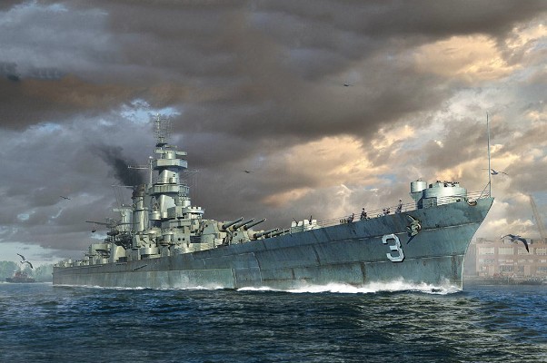 编号：06740 1/700 世界战舰系列 美国海军“夏威夷”号 战列巡洋舰 CB-3