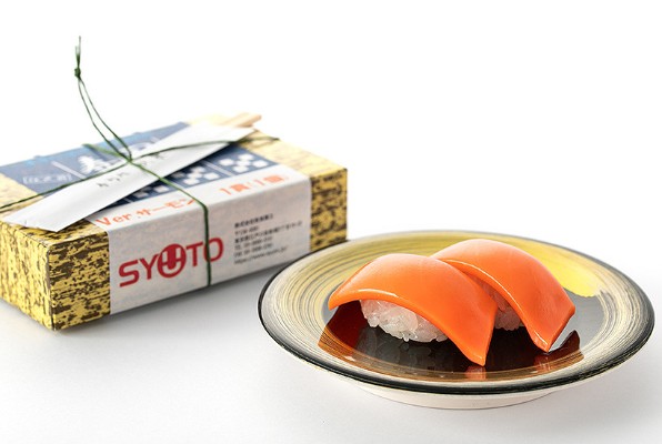 寿司拼装模型 三文鱼 鲑鱼寿司