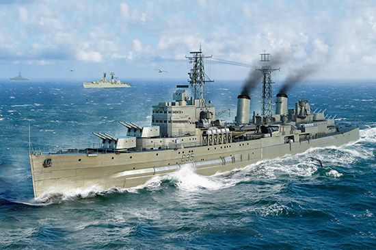 编号：06702  1/700 世界战舰系列  英国皇家海军“贝尔法斯特”轻型巡洋舰 1959年