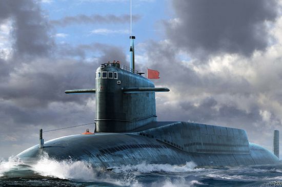 编号：05910  1/144 世界战舰系列 中国海军 092“夏”级战略核潜艇