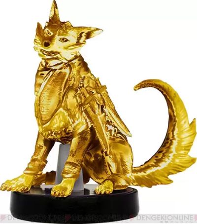 Amiibo 怪物猎人 崛起 随从牙猎犬 金色