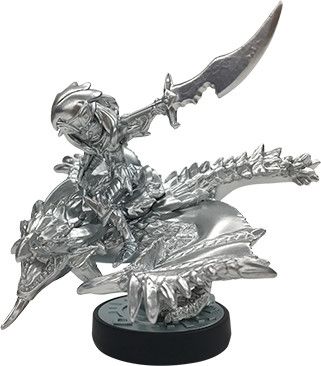 amiibo 怪物猎人物语  陆之女王—雌火龙&Cheval 银色