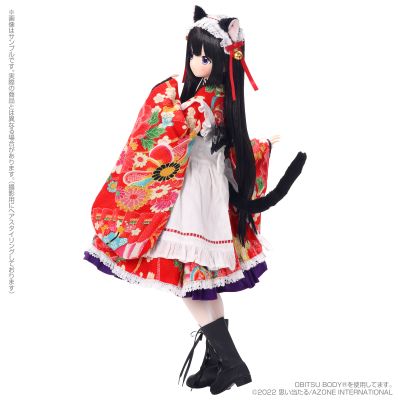 天音 / ～大正浪漫～ 跳舞的黑猫搭配娃娃套装（Azone限定）