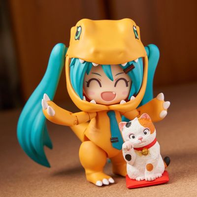 粘土人#1439  初音未来 数码宝贝20周年 亚古兽布偶装