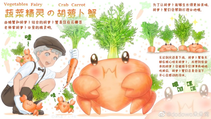 蔬菜精灵 胡萝卜蟹