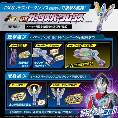 特利迦奥特曼系列 DX胜利超越之钥 特别版 EX特选套装
