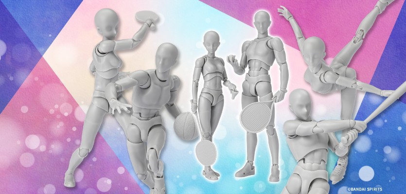 S.H.Figuarts  女性素体 体育运动豪华套装（灰色）