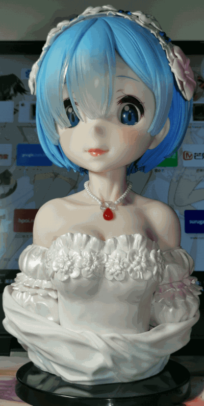 一番赏 A奖 蕾姆胸像（婚纱版）