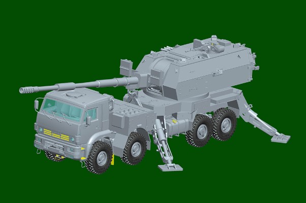 编号：01085 1/35 装甲车辆系列 俄罗斯 2S35-1 联盟-SV KSh车载榴弹炮