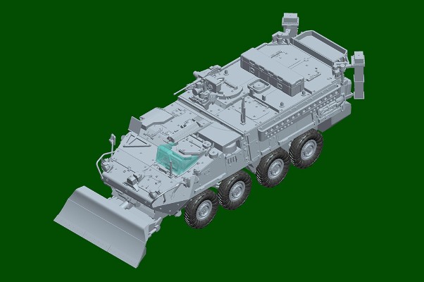 编号：07456 1/72 装甲车辆系列 斯崔克M1132工程车带SOB工程铲
