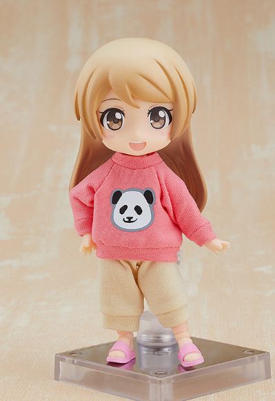 粘土娃 服装套组 休闲针织衫（粉色/浅蓝色）