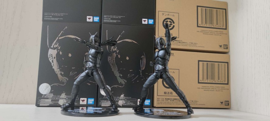 mastermind JAPAN x 假面骑士50周年纪念合作 S.H.Figuarts(真骨雕制法) 假面骑士新1号 黑色