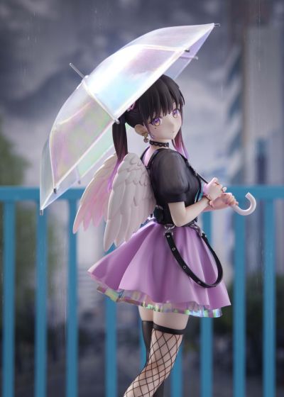 打开雨伞 收起翅膀 心羽