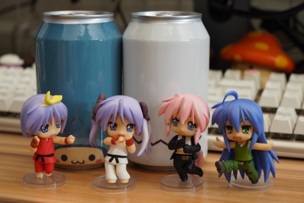 迷你黏土人 幸运星&街霸 IV 柊司 Lucky Star Street Fighter IV Cosplay 