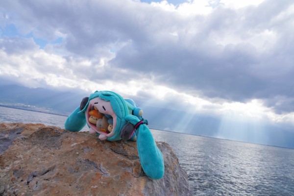 可爱体UWA系列 初音未来 软乎乎笑容毛绒小痛包