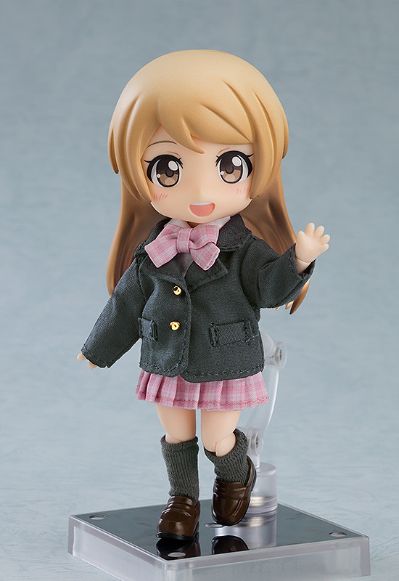 粘土娃 服装套组 制服外套:女孩（藏青色/粉红色）