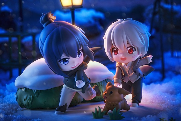 Q版场景手办 未來都市NO.6 紫苑+老鼠 遥远的雪夜