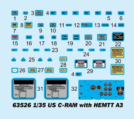 编号:63526 1/35 装甲车辆系列 C-RAM防空系统(HEMTT A3底盘）