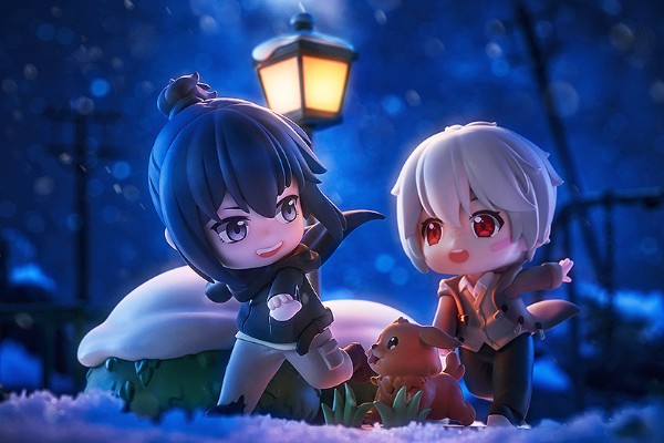 Q版场景手办 未來都市NO.6 紫苑+老鼠 遥远的雪夜