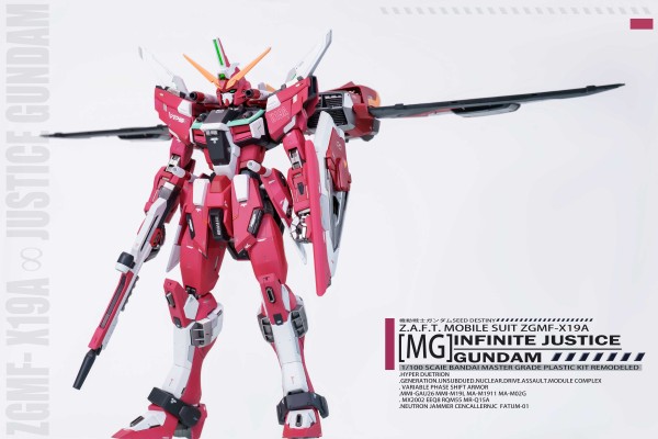 MG #114 机动战士高达SEED DESTINY ZGMF-X19A无限正义高达 30th Anniversary Clear Parts 