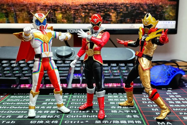 S.H.Figuarts 暴太郎战队咚兄弟 全开凯撒黑